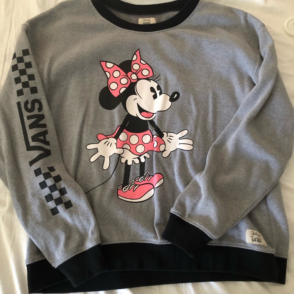 VANS Minnie Mouse crew neck sweatshirt.